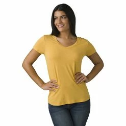 Prana Women's Foundation SS V Neck Top -Hot Sale Prana Shop 10333101x1107389 zm