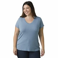 Prana Women's Foundation SS V Neck Top - Plus -Hot Sale Prana Shop 10407992x1252653 zm