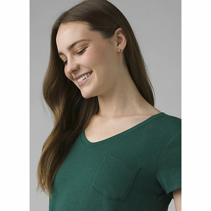 Prana Women's Foundation SS V Neck Top 4 Prana Women's Foundation SS V Neck Top - Image 2